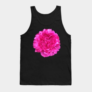 Bright Pink Peony in Full Bloom Tank Top